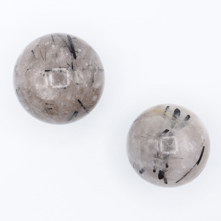 Tourmilated Quartz Sphere