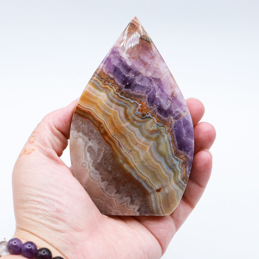Amethyst Agate Flame