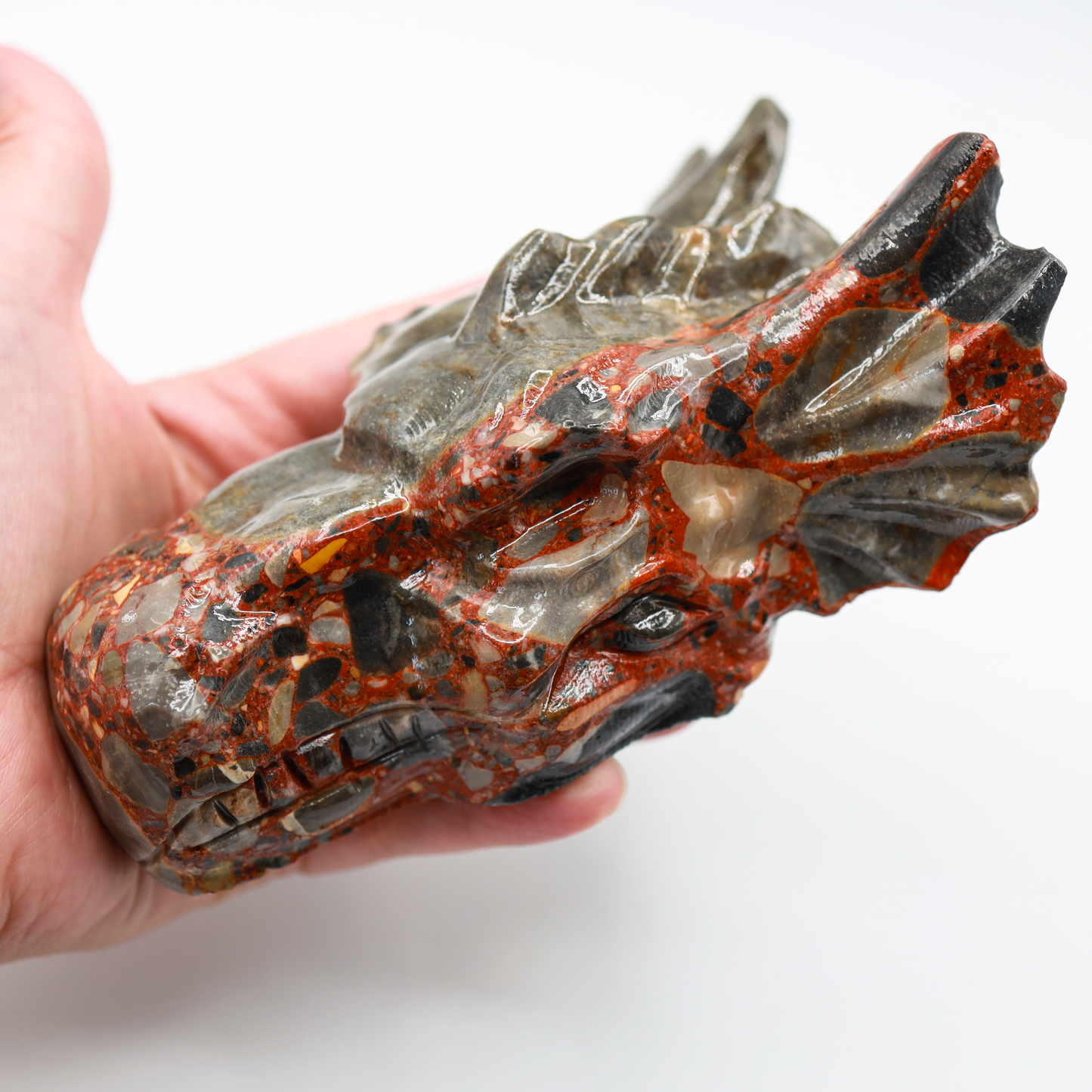 Conglomerate Stone Dragon Head