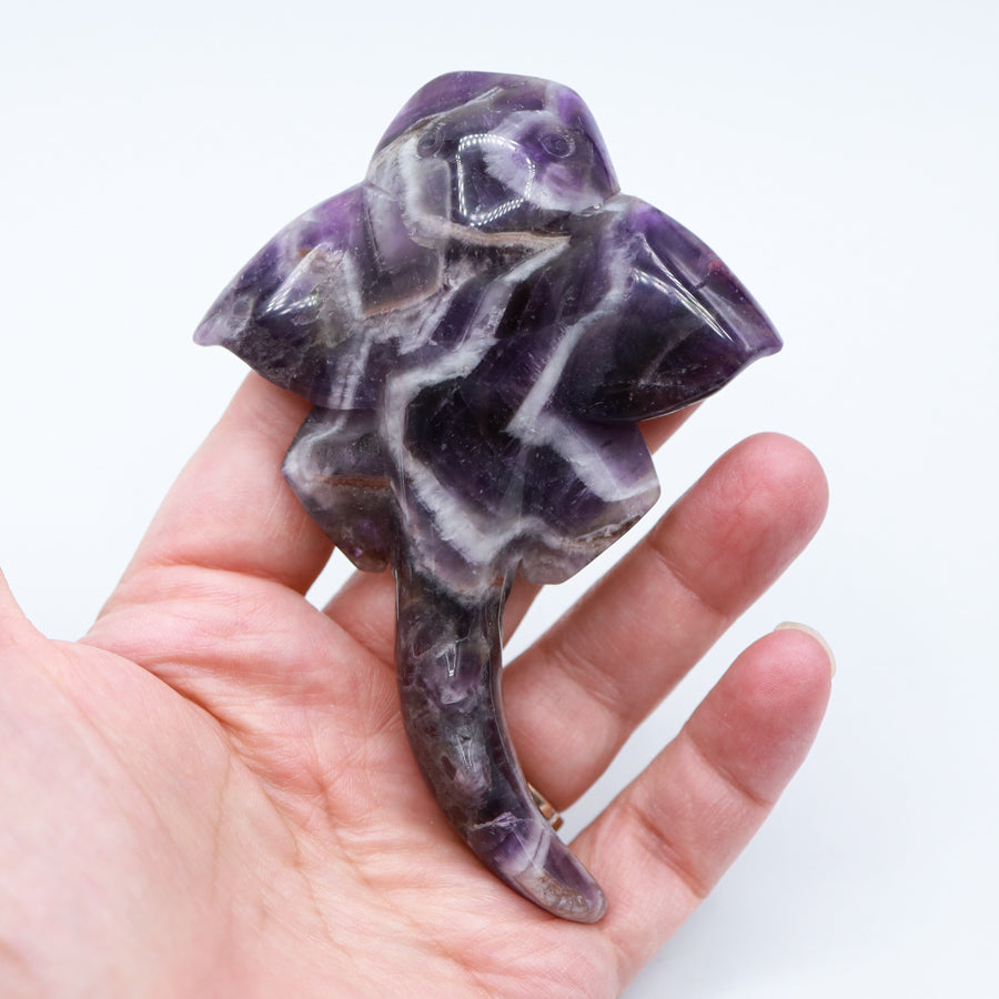 Dream Amethyst Catfish Carving