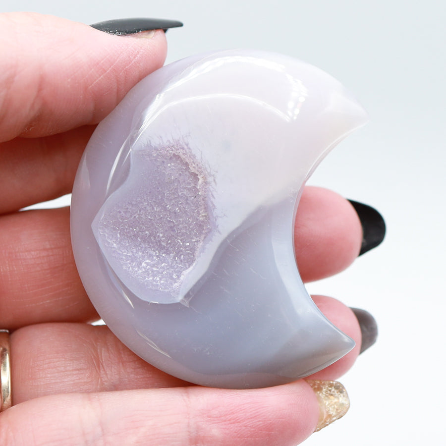 Druzy Agate Moon (Smaller)