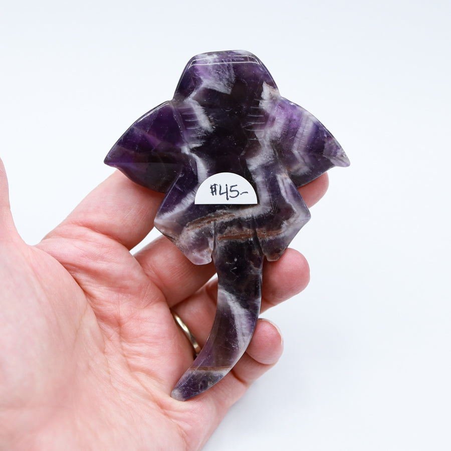 Dream Amethyst Catfish Carving