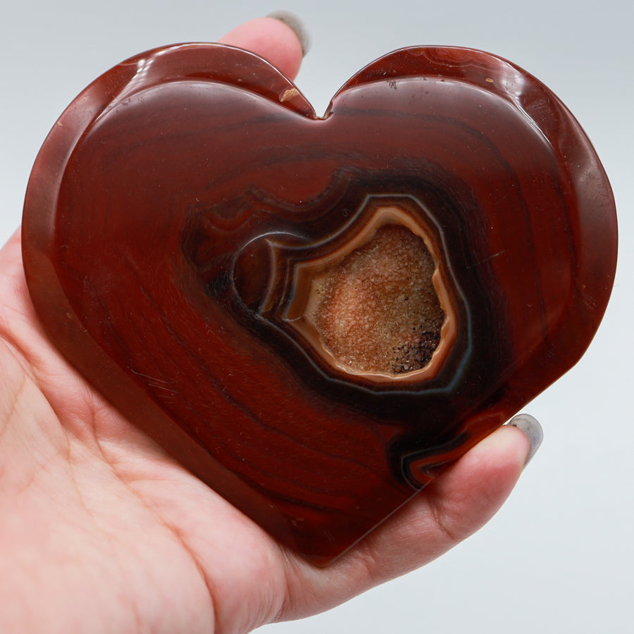 Carnelian Heart with Stand