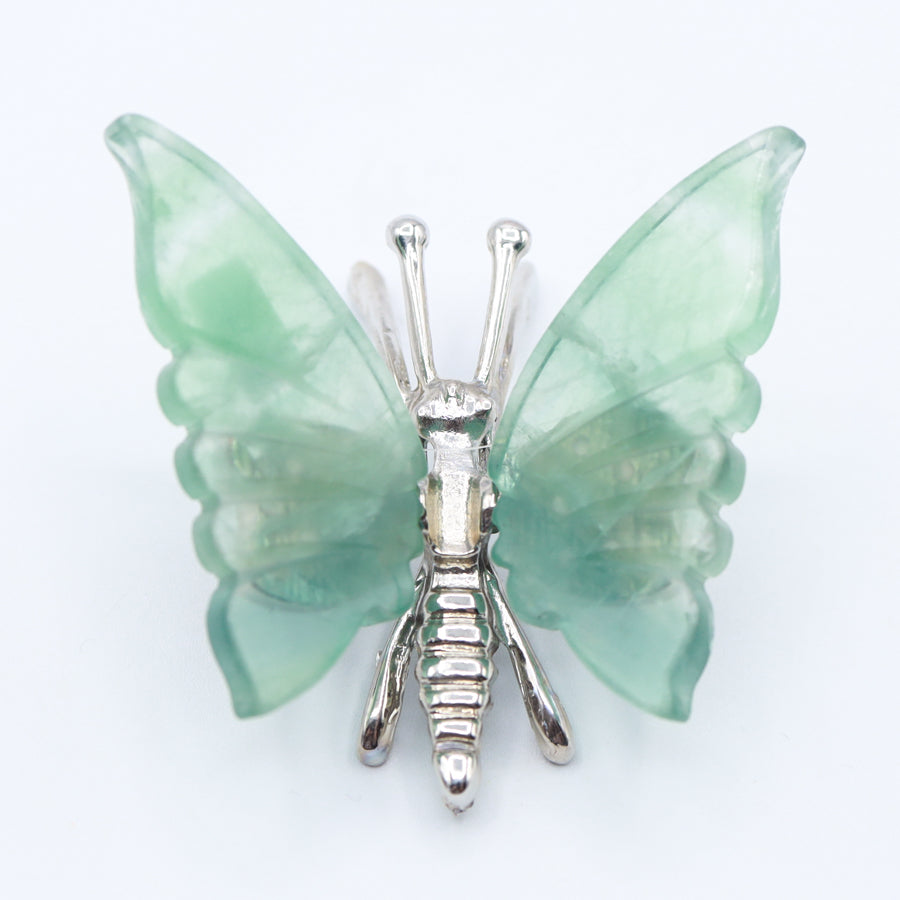 Rainbow Fluorite Freestanding Butterflies