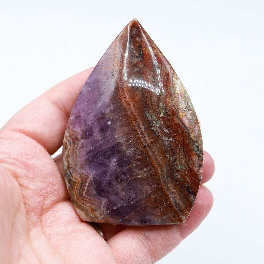 Amethyst Agate Flame