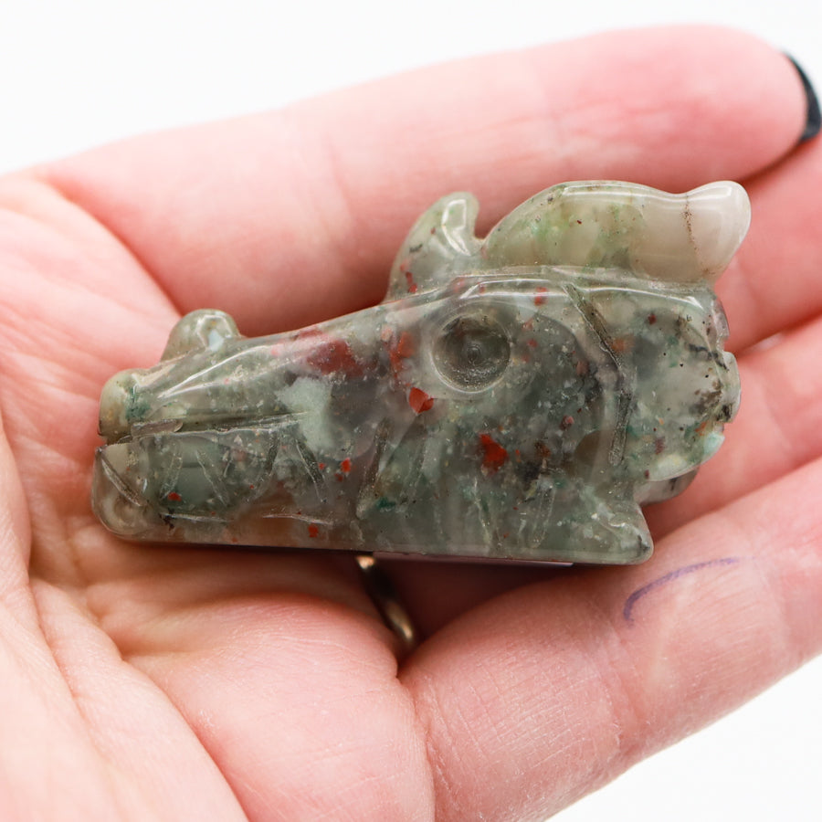 Small Dragon Head Carvings