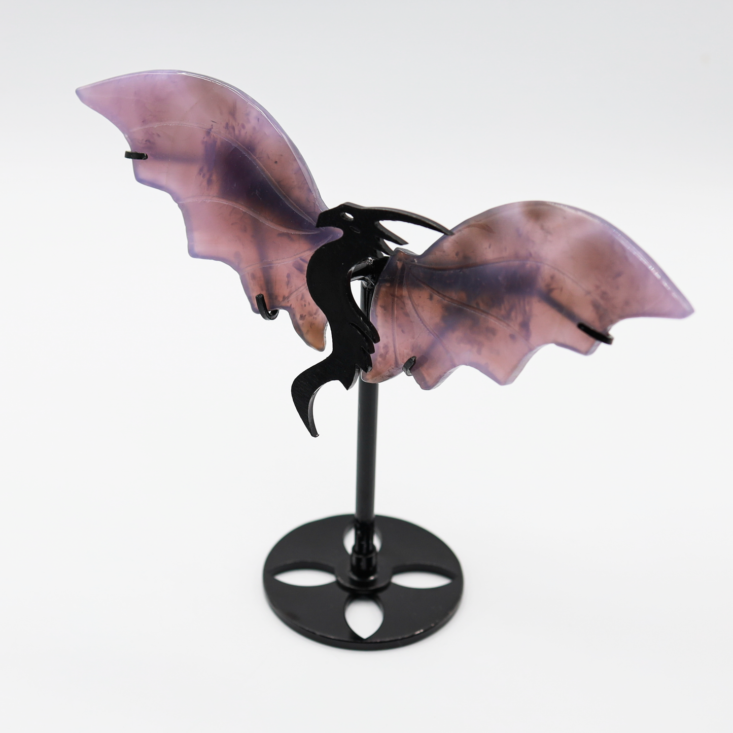 Pink Agate Dragon Wings
