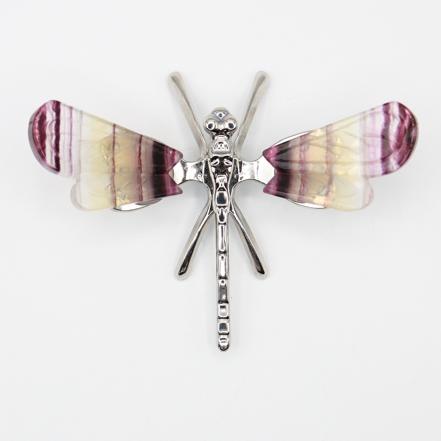 Rainbow Fluorite Freestanding Dragonfly