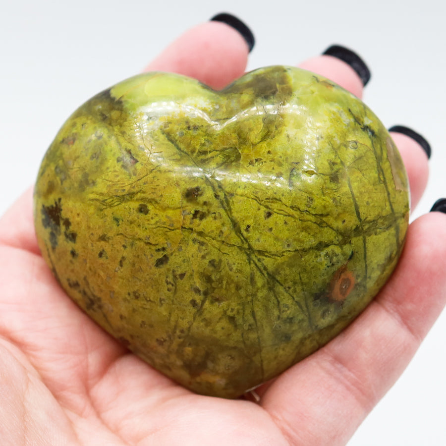 Green Opal Heart