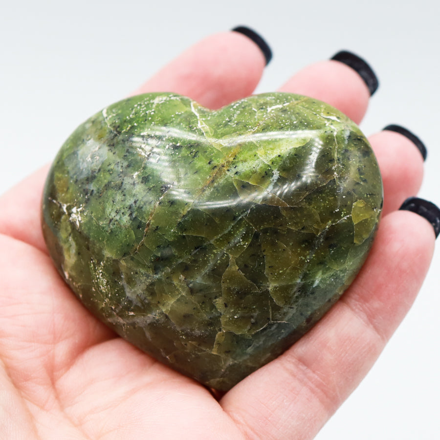 Green Opal Heart