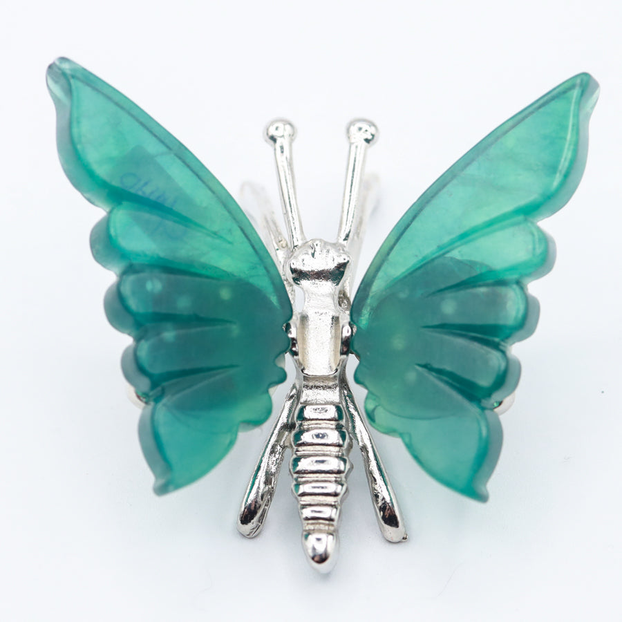 Rainbow Fluorite Freestanding Butterflies