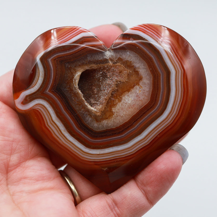 Carnelian Heart with Stand