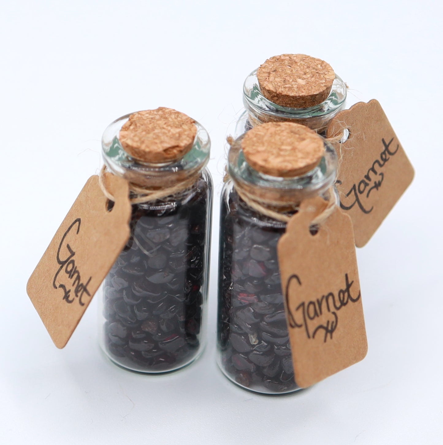 Garnet Crystal Chip Jar