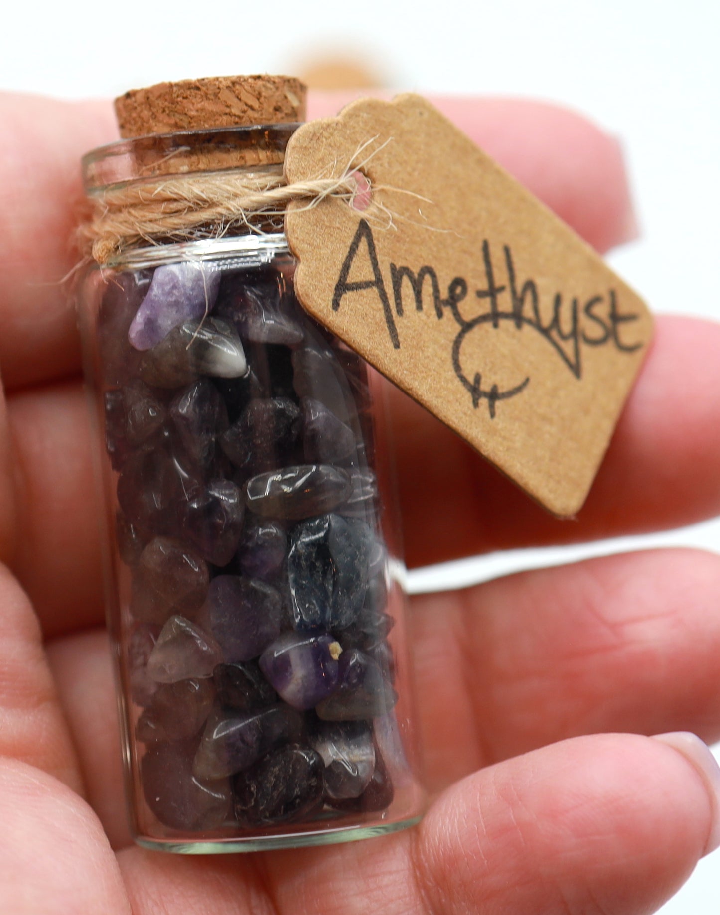 Amethyst Crystal Chip Jar of