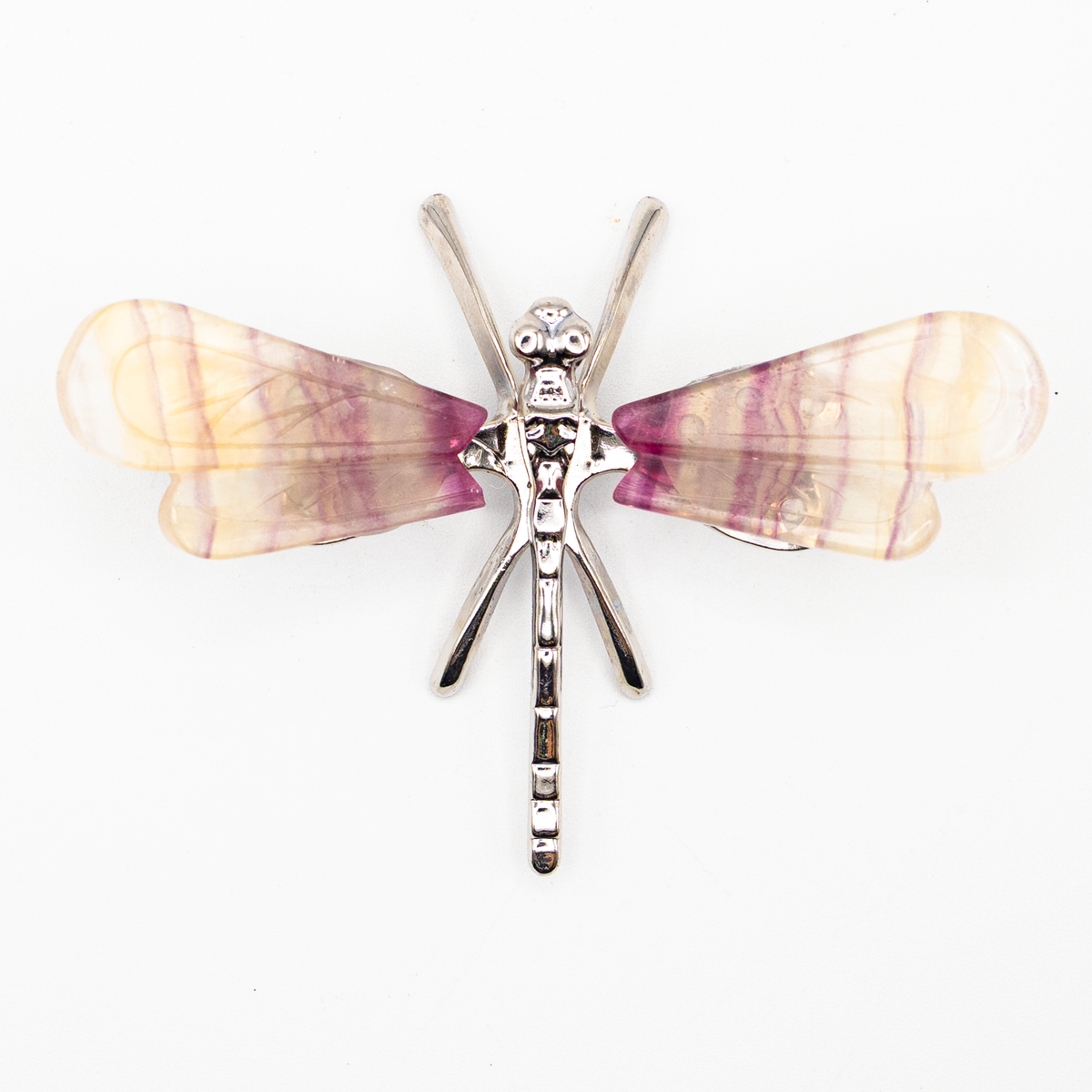 Rainbow Fluorite Freestanding Dragonfly