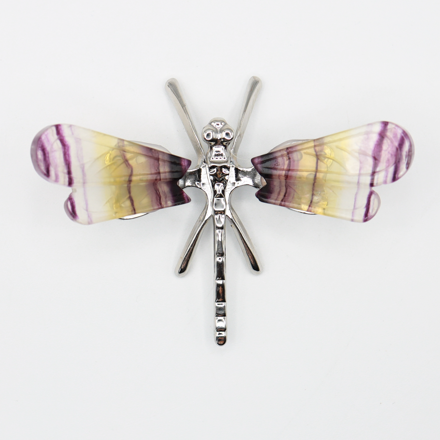 Rainbow Fluorite Freestanding Dragonfly