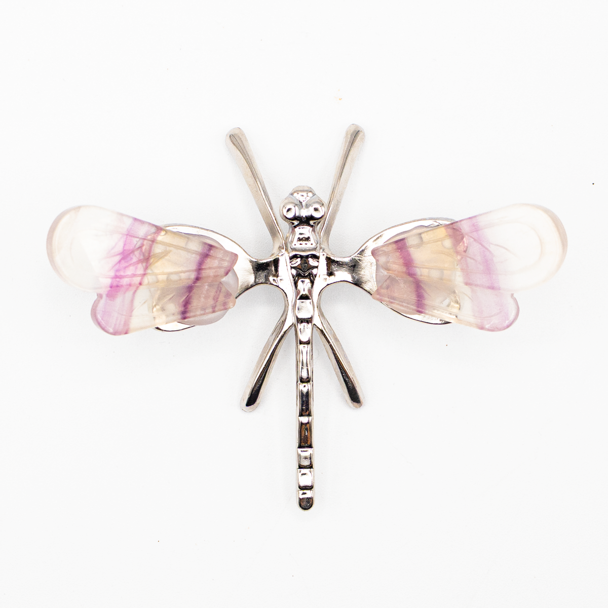 Rainbow Fluorite Freestanding Dragonfly