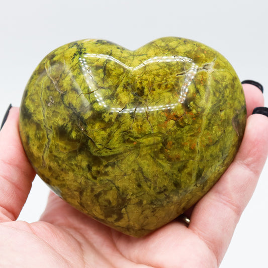 Green Opal Heart