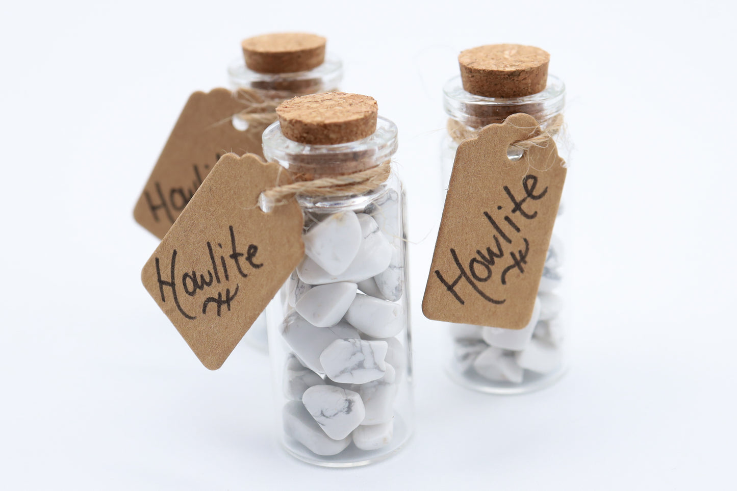 Howlite Crystal Chip Jar