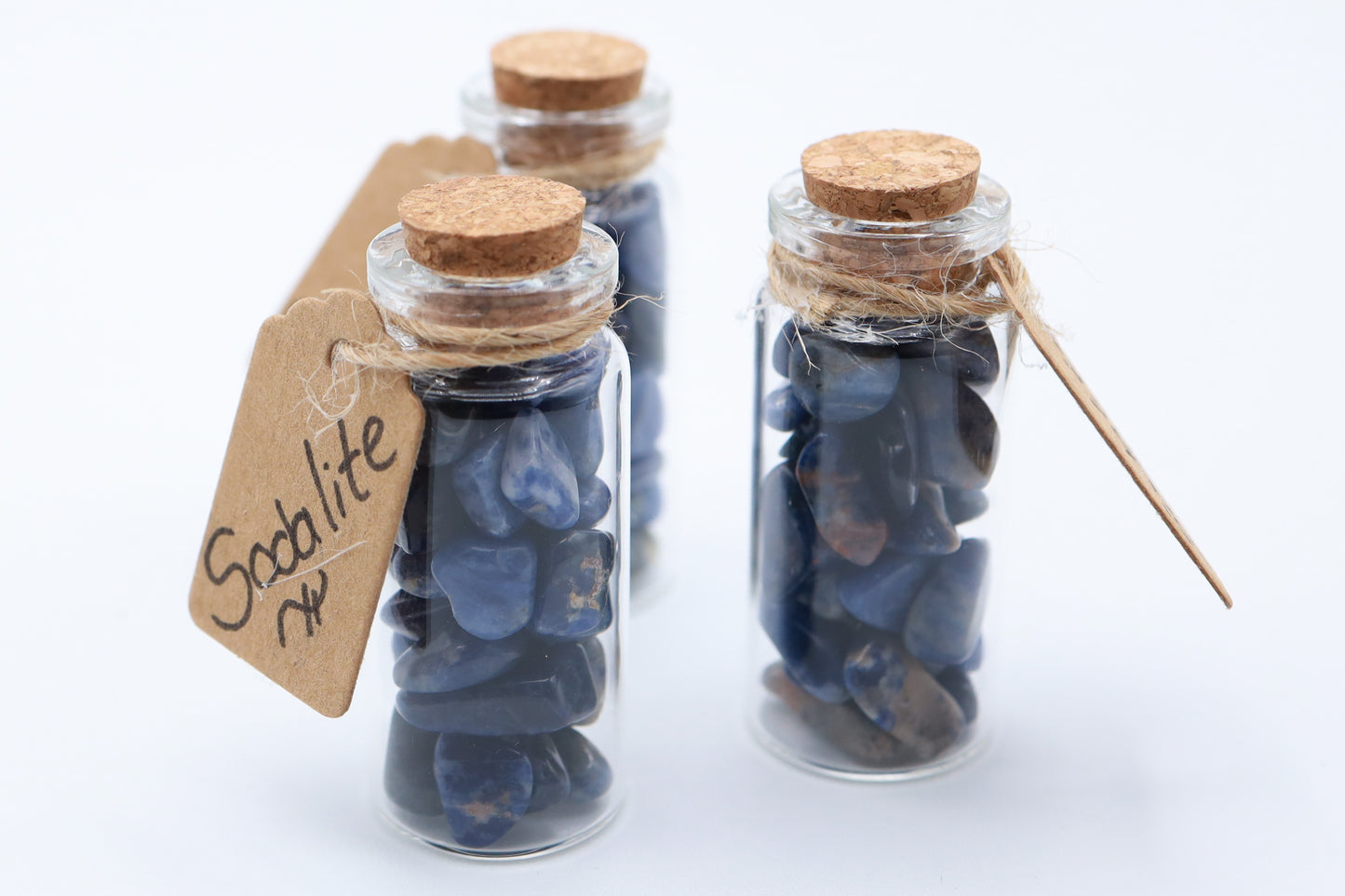 Sodalite Crystal Chip Jar