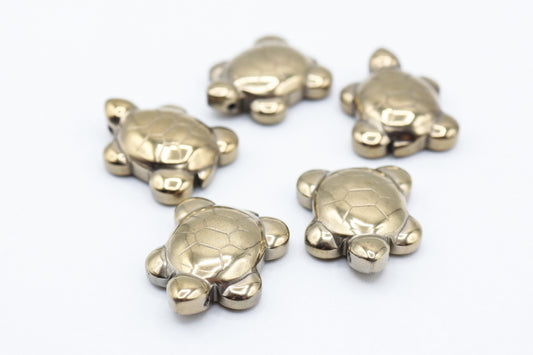 Pyrite Turtle Carving