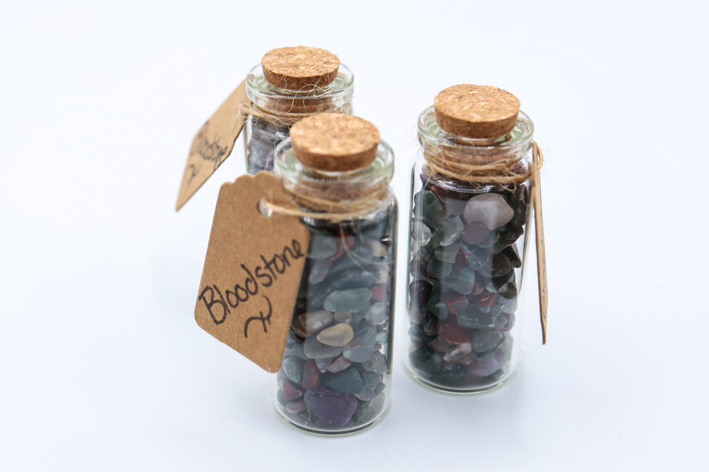 Bloodstone Crystal Chip Jar