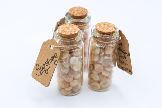 Sunstone Crystal Chip Jar