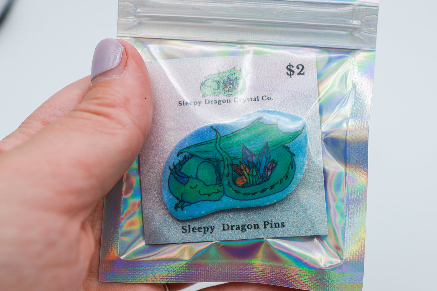 Sleepy Dragon Pin