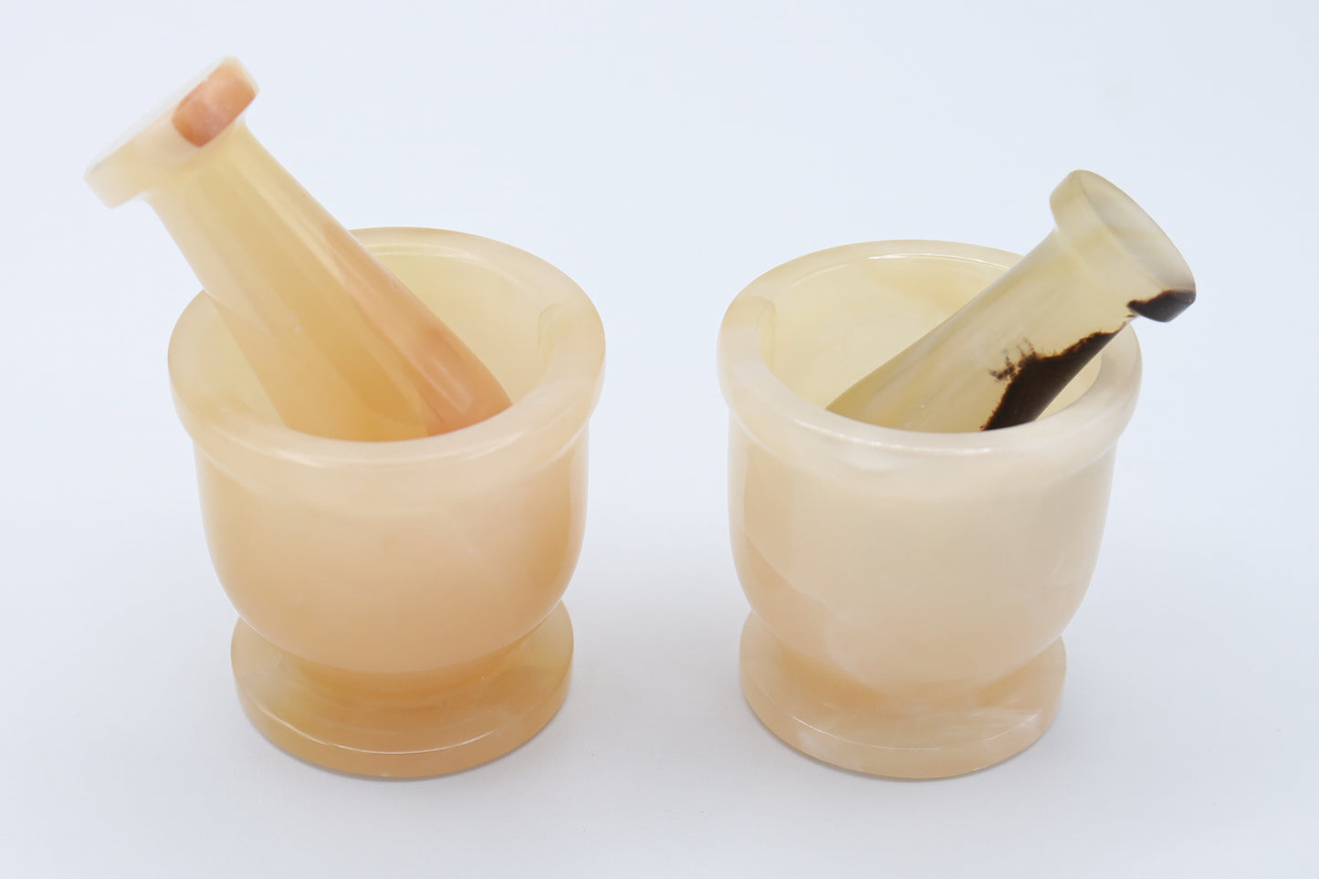 Honey Calcite Mortar & Pestle