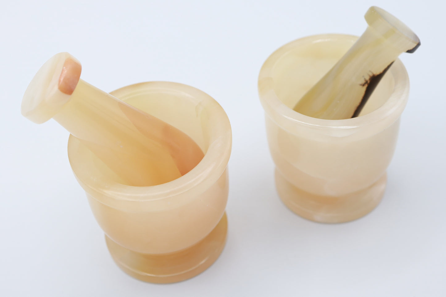 Honey Calcite Mortar & Pestle