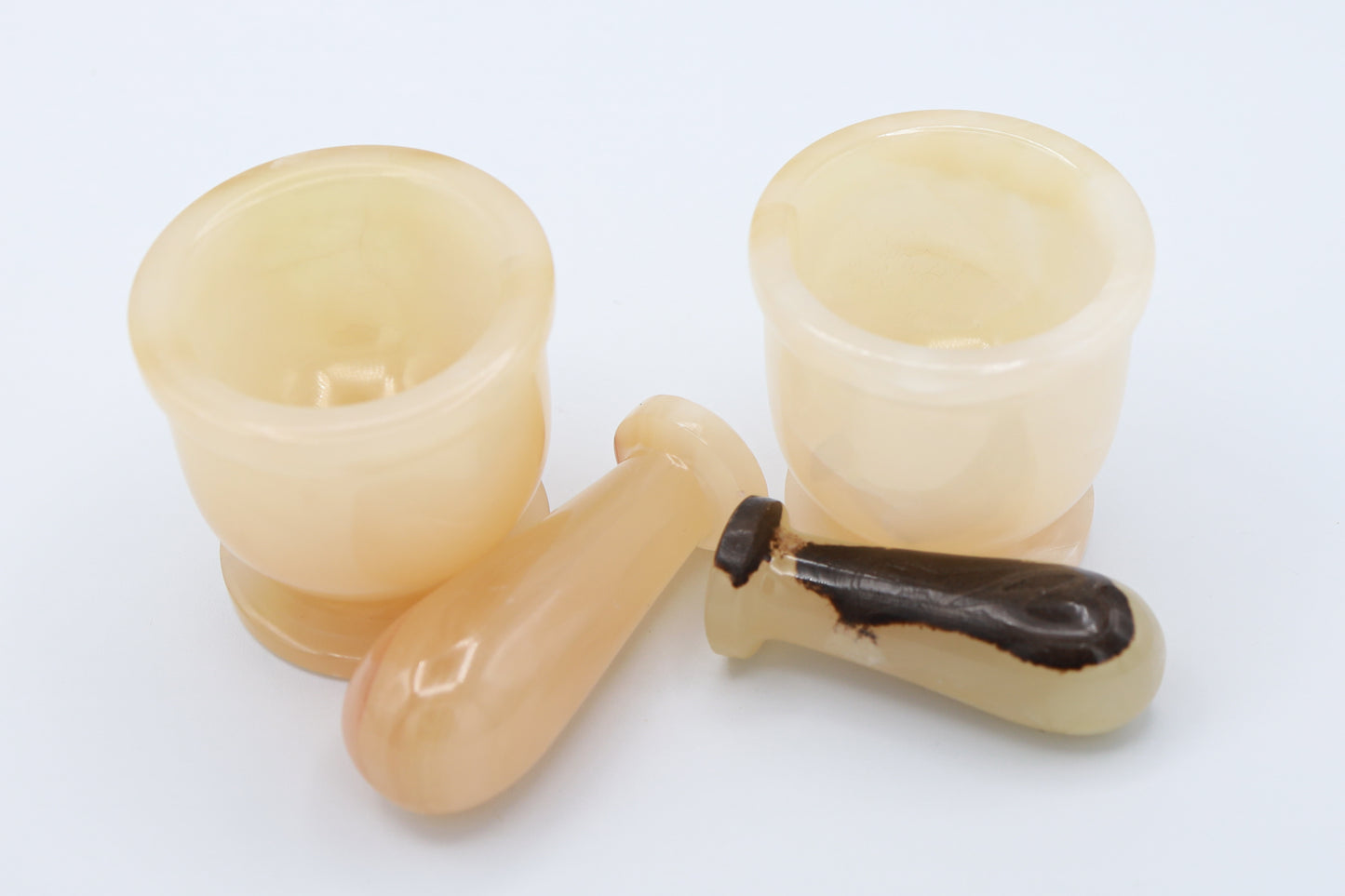 Honey Calcite Mortar & Pestle