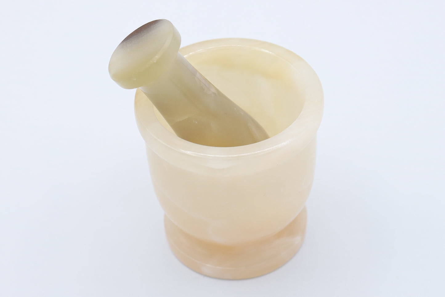 Honey Calcite Mortar & Pestle