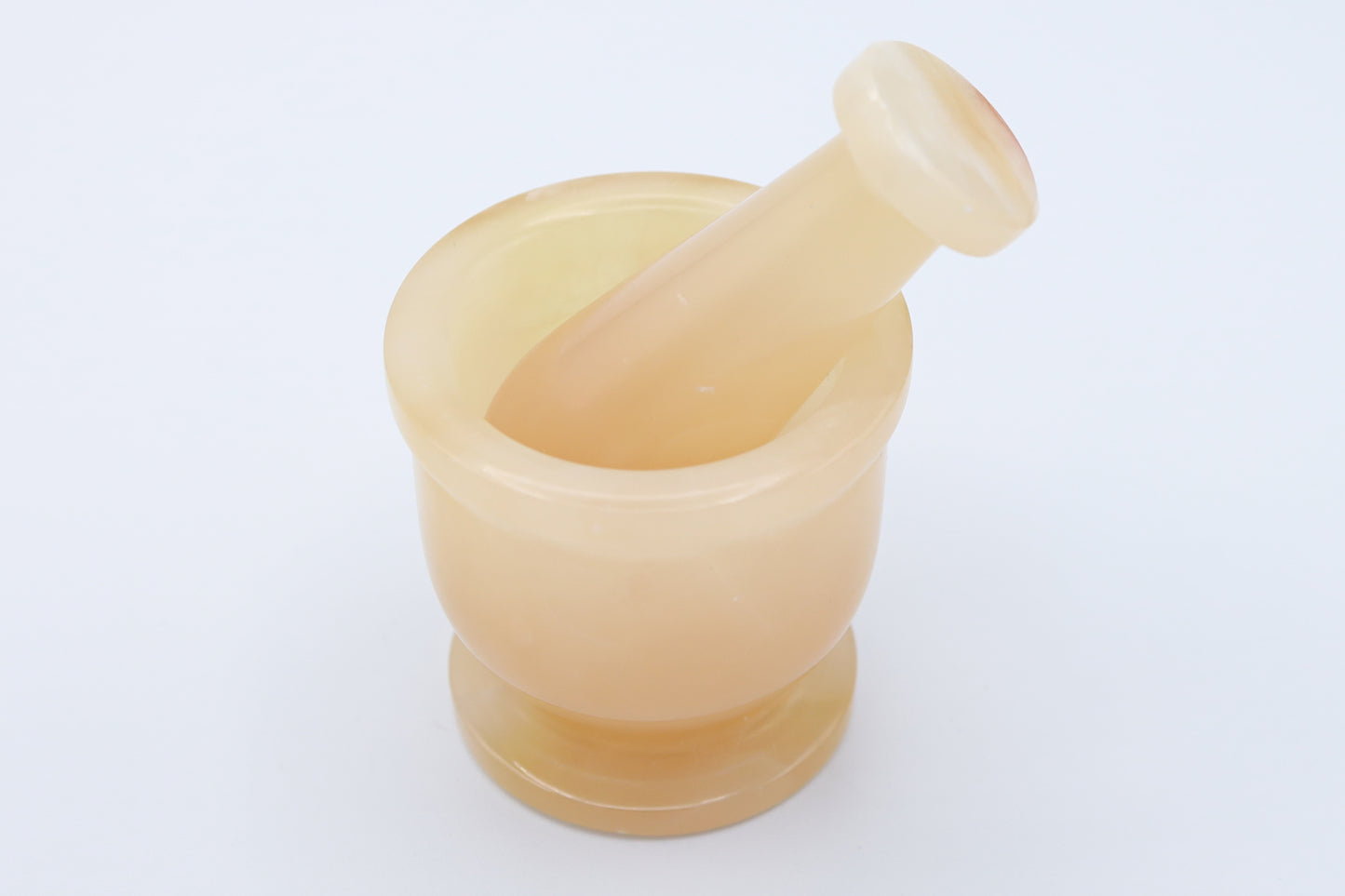 Honey Calcite Mortar & Pestle