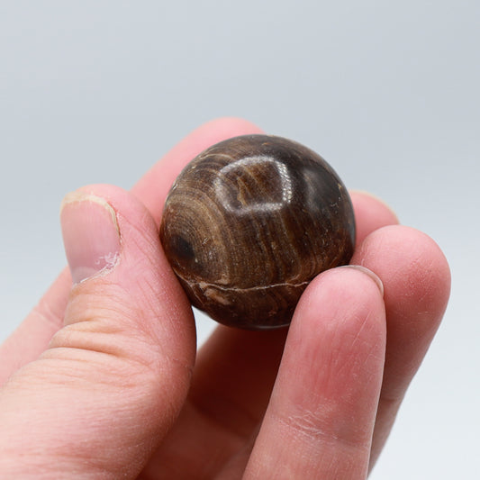 Chocolate Calcite Sphere