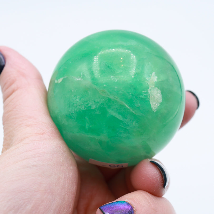 Green Fluorite Sphere