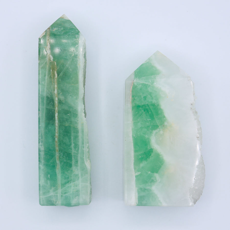 Large Raw Edge Fluorite Towers