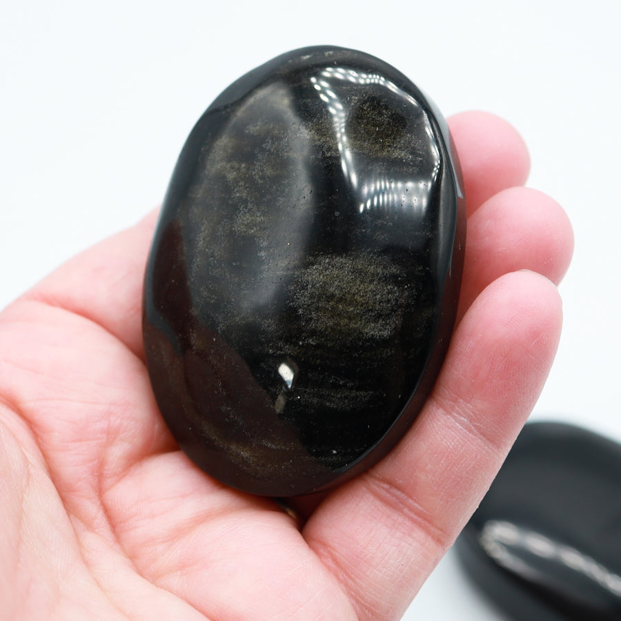 Gold Sheen Obsidian Palmstone