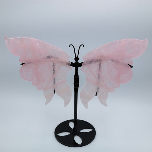 Rose Quartz Butterfly Wings