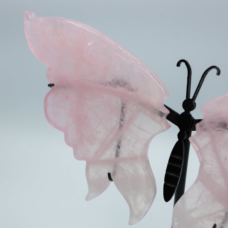 Rose Quartz Butterfly Wings