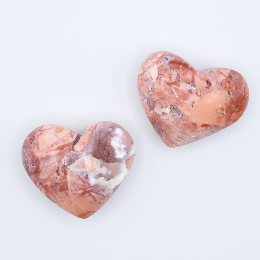 Petal Agate Heart