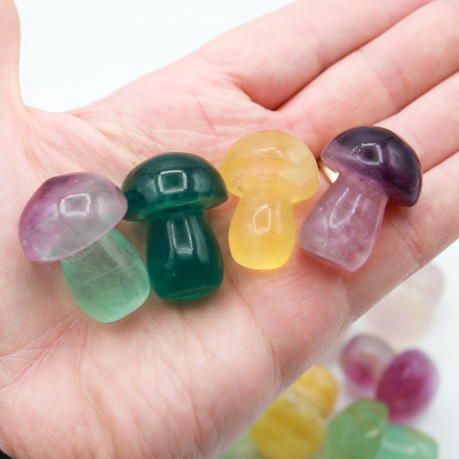 Rainbow Fluorite Mushroom