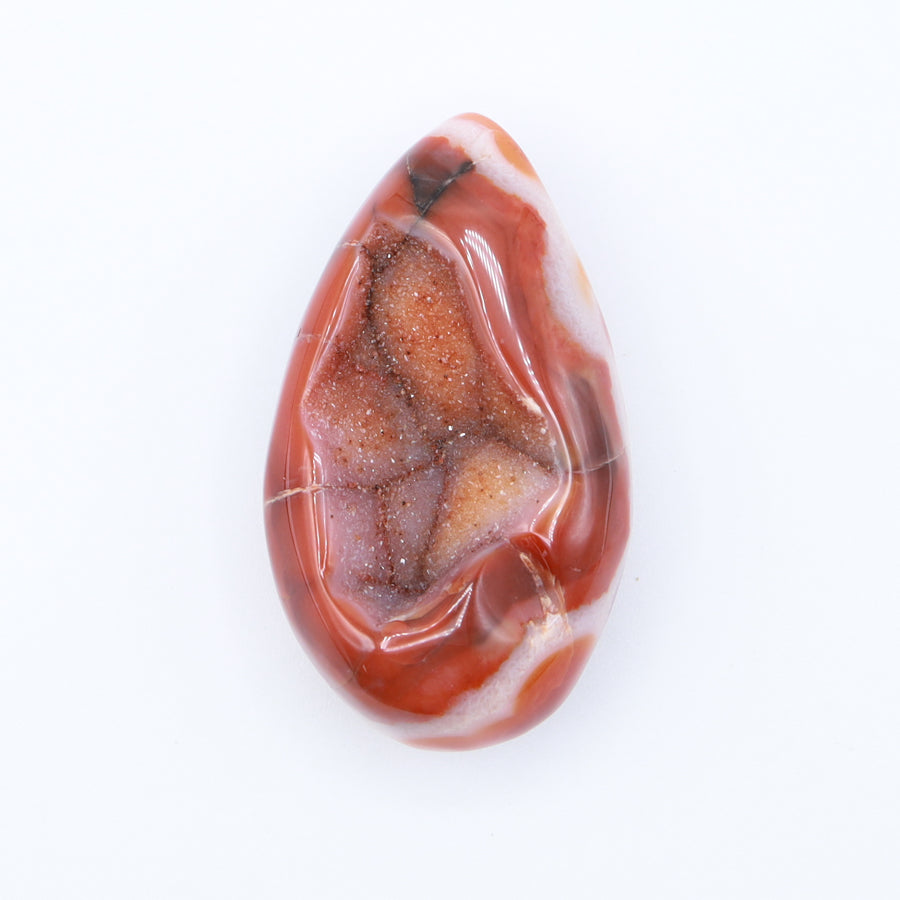 Carnelian Druzy Egg