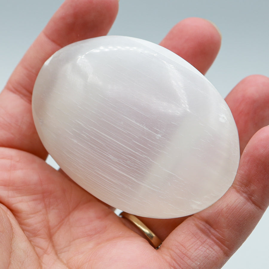 Selenite Palmstone