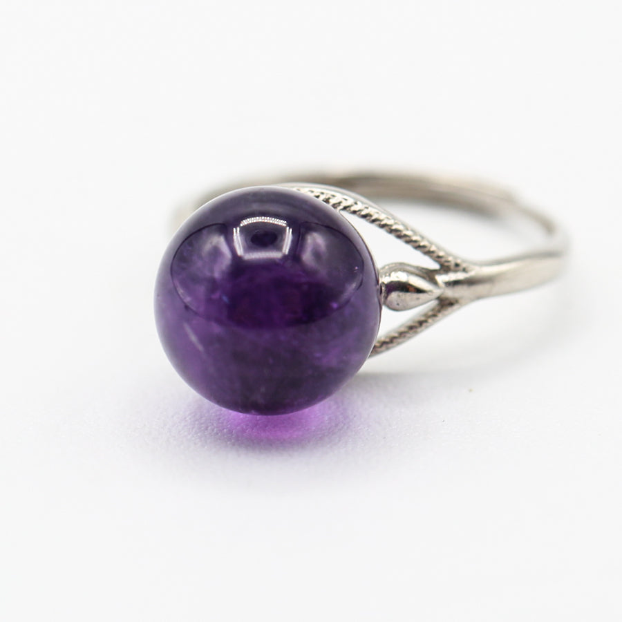 Amethyst Ring Adjustable