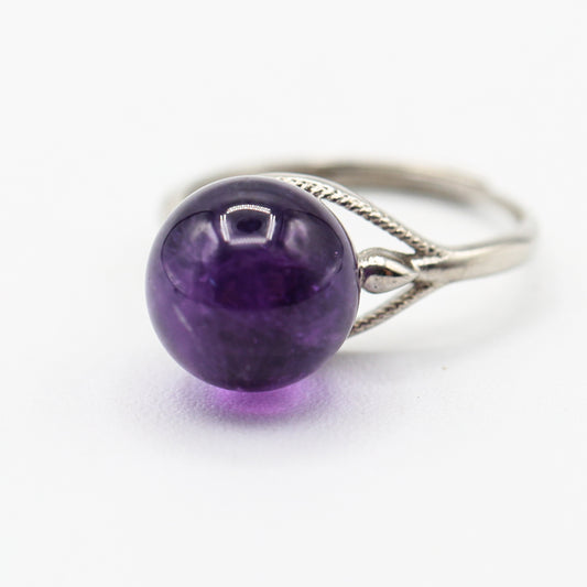 Amethyst Ring Adjustable