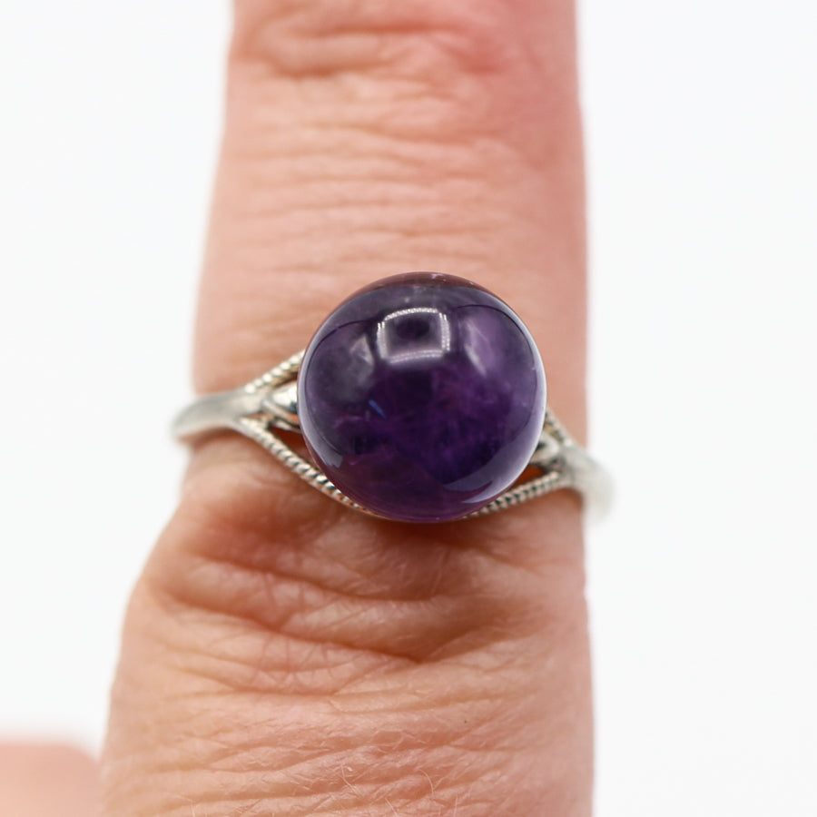 Amethyst Ring Adjustable