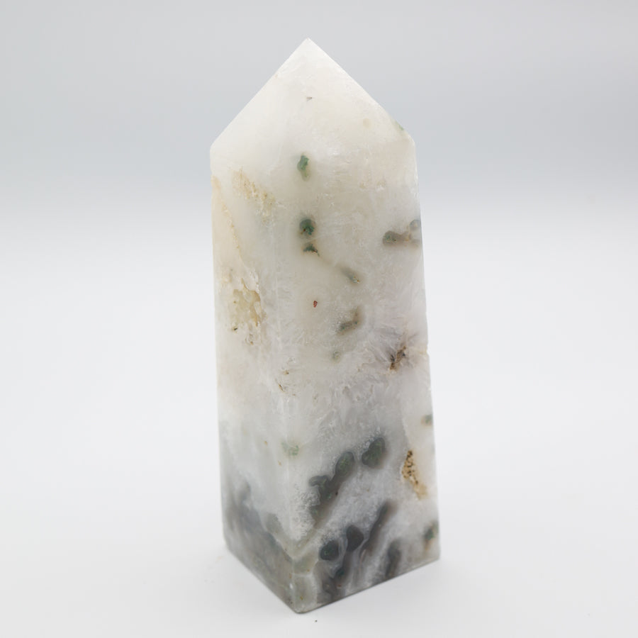 XXL Moss Agate Tower T163