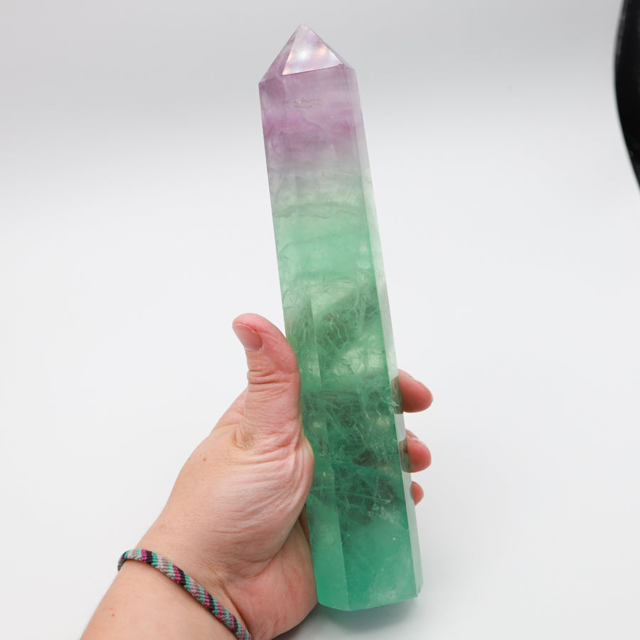 XL Rainbow Fluorite Tower