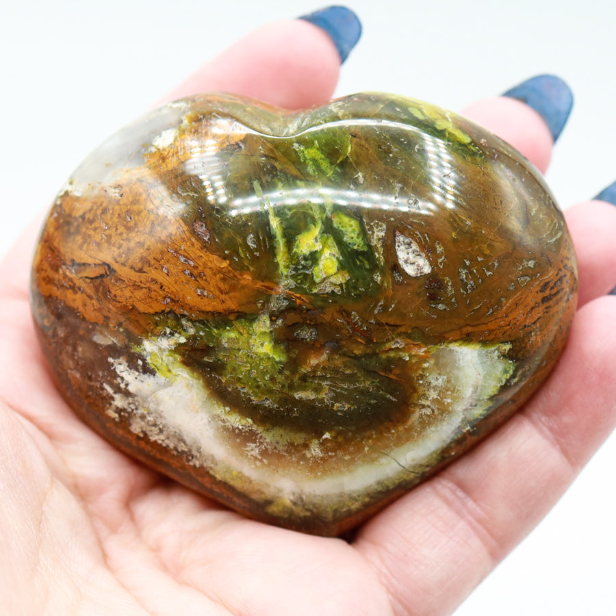 Green Opal Heart
