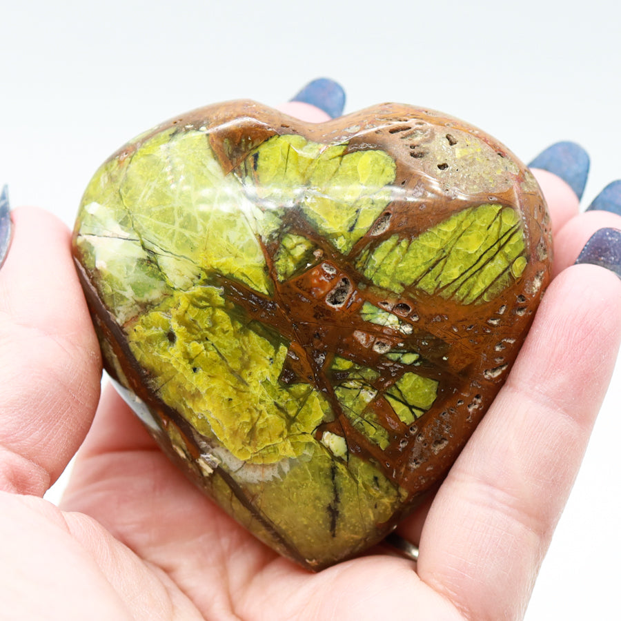 Green Opal Heart